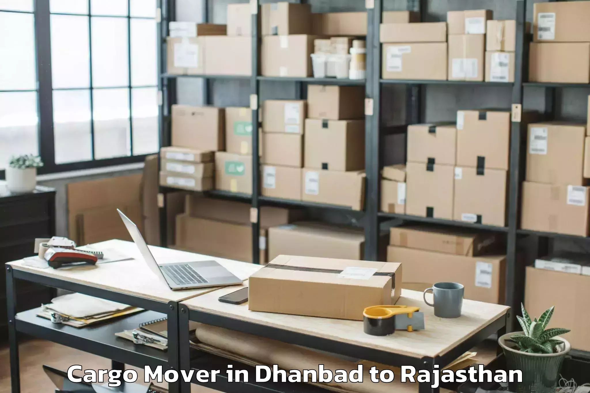 Professional Dhanbad to Ramganj Mandi Cargo Mover